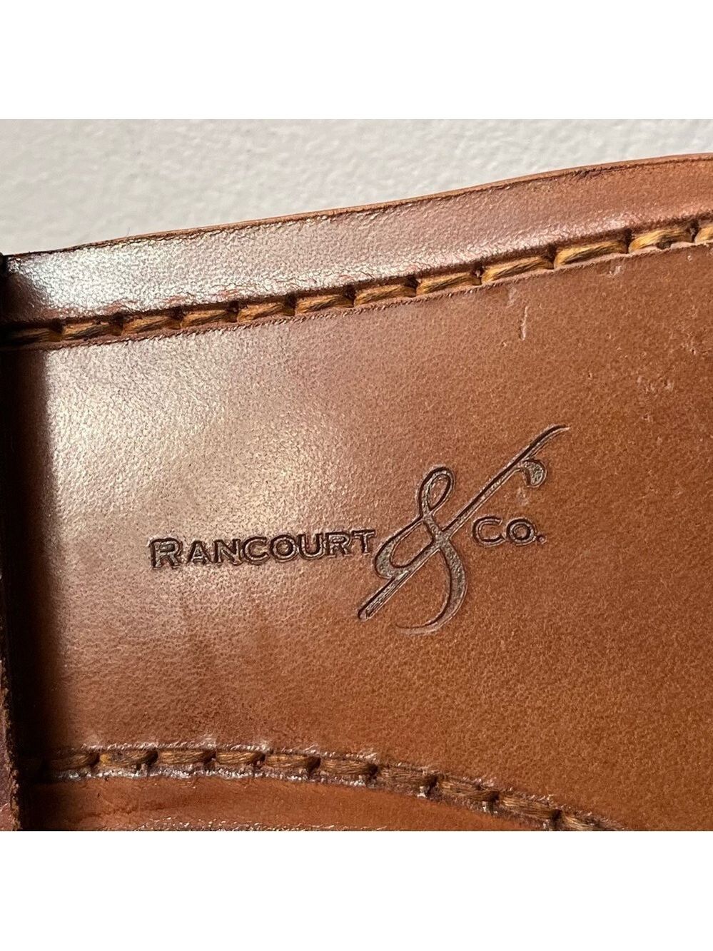 Rancourt & Co. Women’s Horsebit Loafer Natural Shell Cordovan Tan Leather 9.5 - Picture 12 of 13